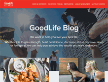 Tablet Screenshot of blog.goodlifefitness.com