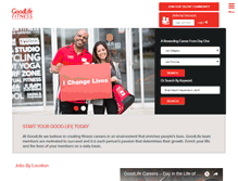 Tablet Screenshot of jobs.goodlifefitness.com